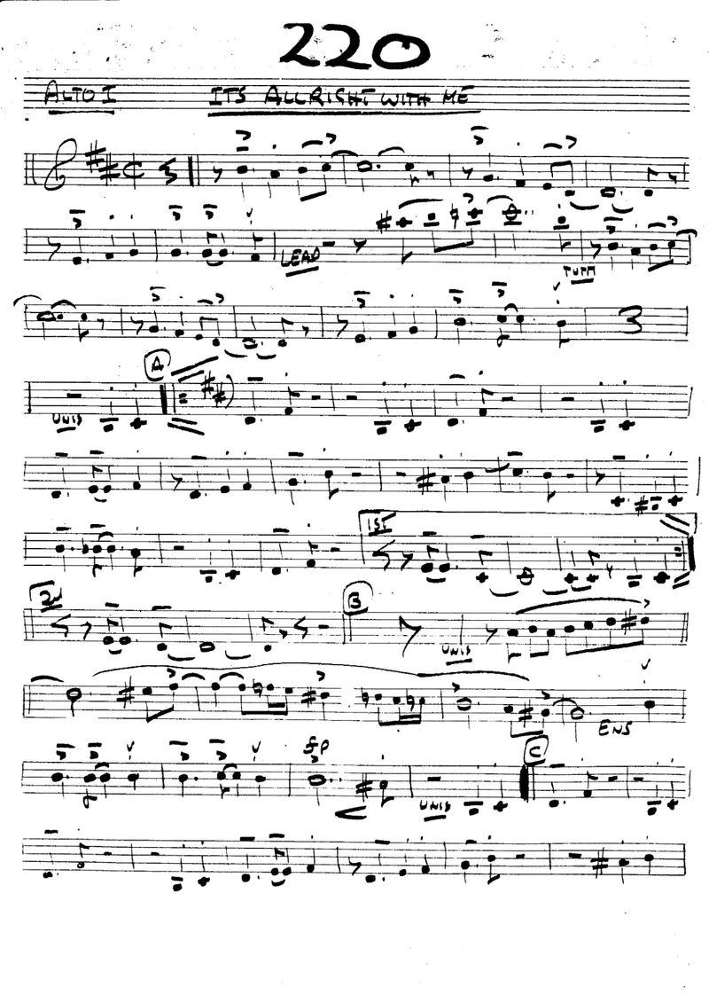 It's All Right With Me score preview