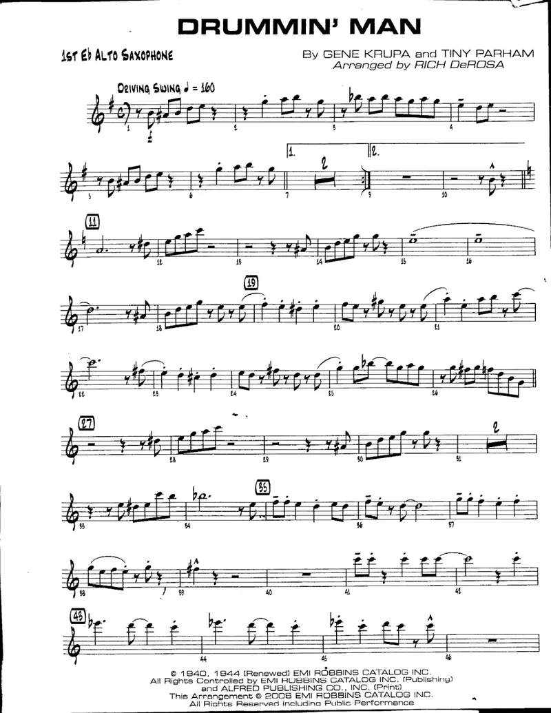 Drummin' Man score preview