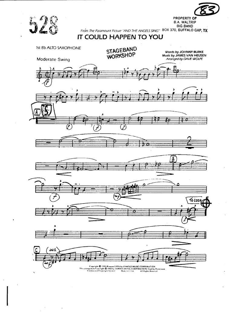 It Could Happen To You score preview