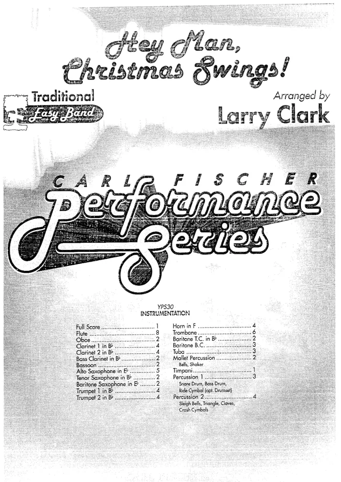 Hey Man Christmas Swing score preview