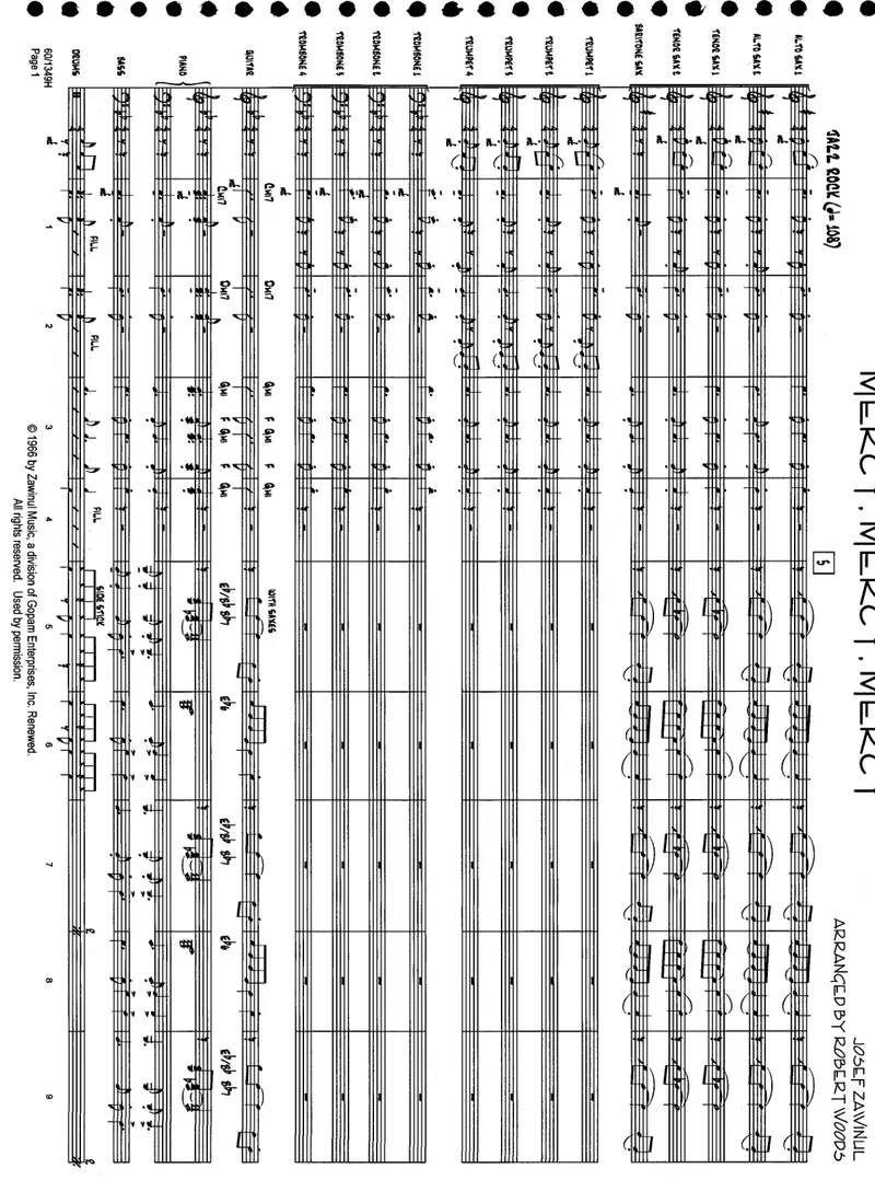Mercy, Mercy, Mercy score preview