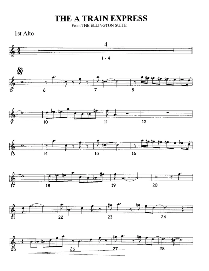 The A Train Express (From The Ellington Suite) score preview