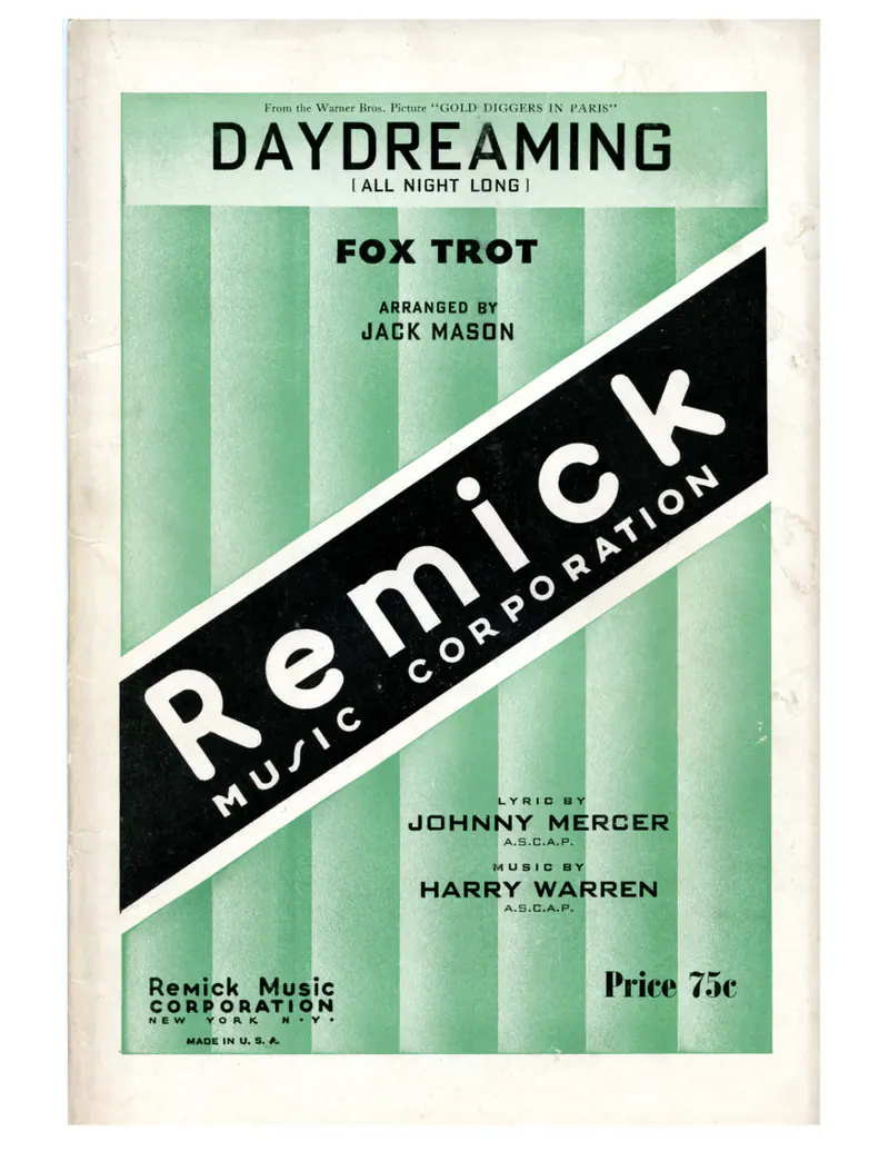 Daydreaming score preview