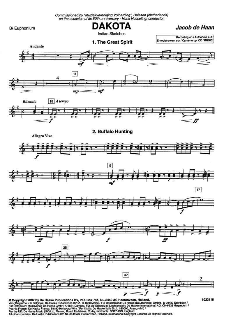 Dakota score preview