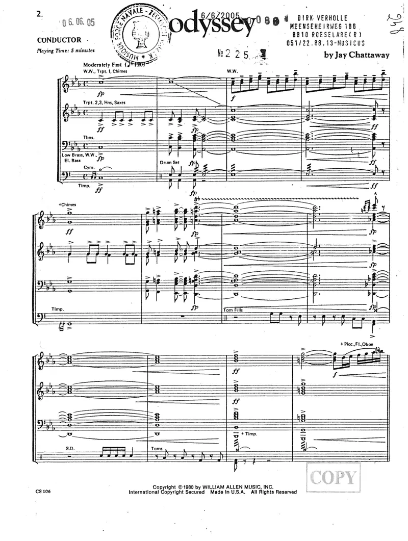 Odyssee score preview