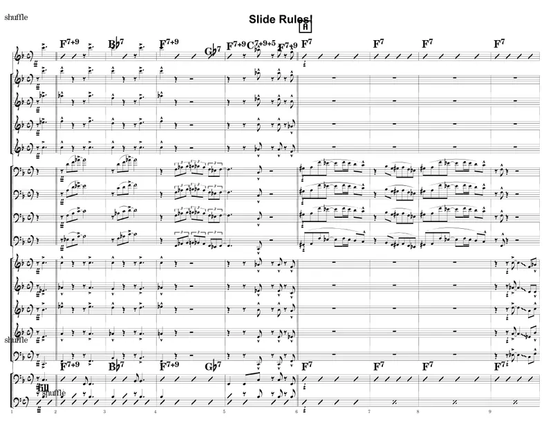 Slide Rules! score preview