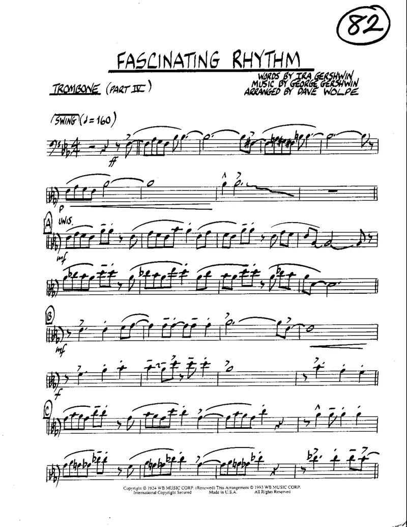 Fascinating Rhythm score preview