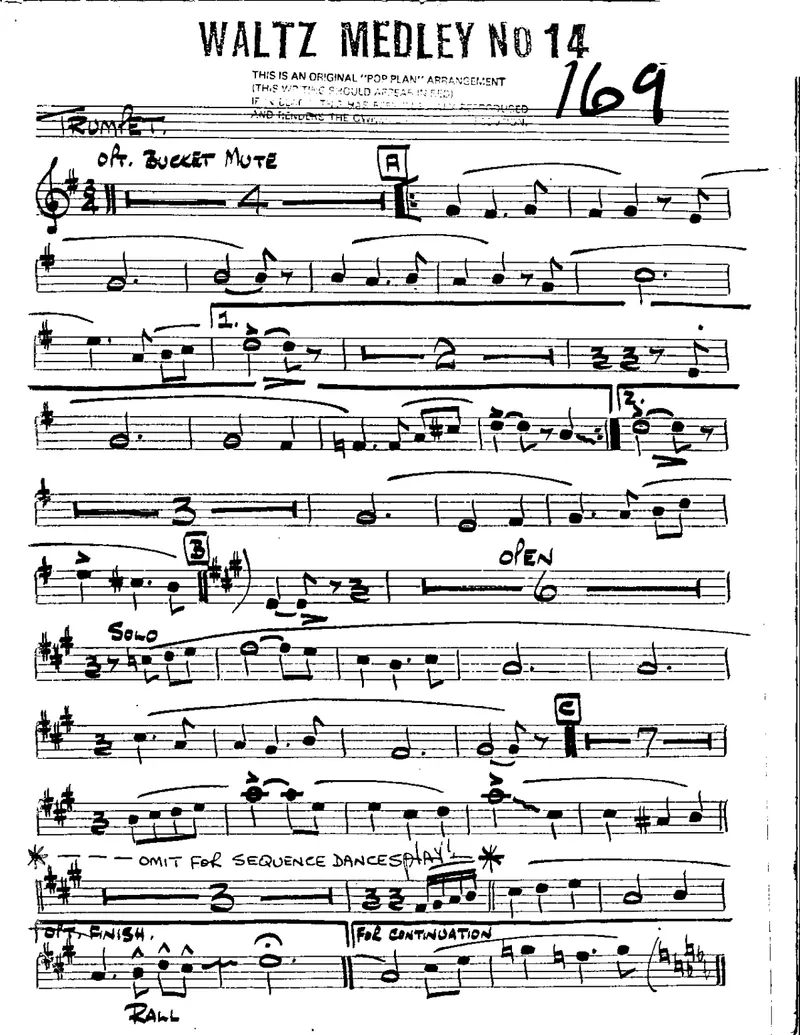 Waltz Medley #14 score preview