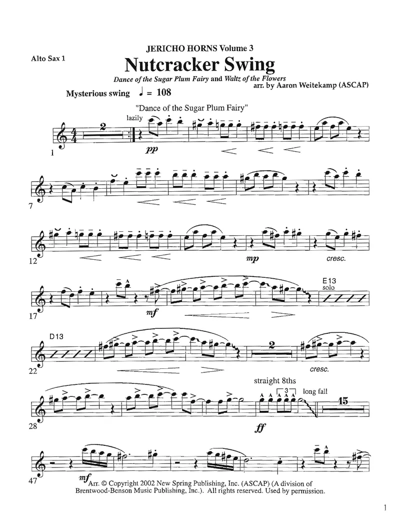 Nutcracker Swing score preview