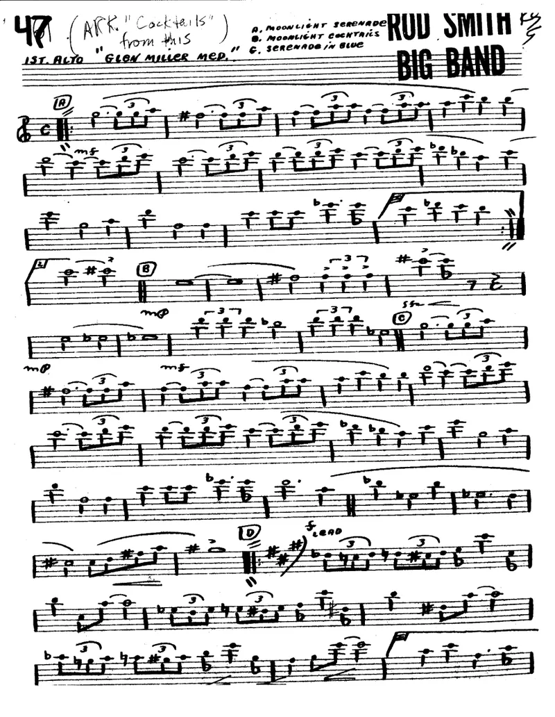 Glenn Miller Medley score preview