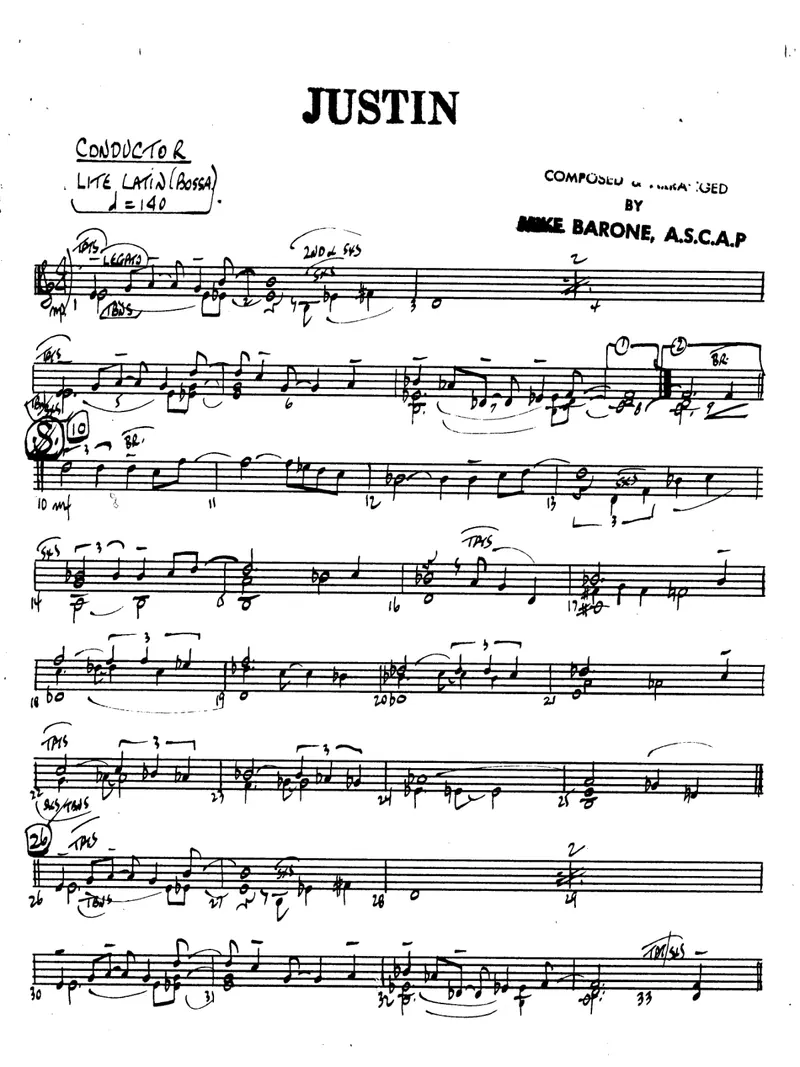 Justin score preview