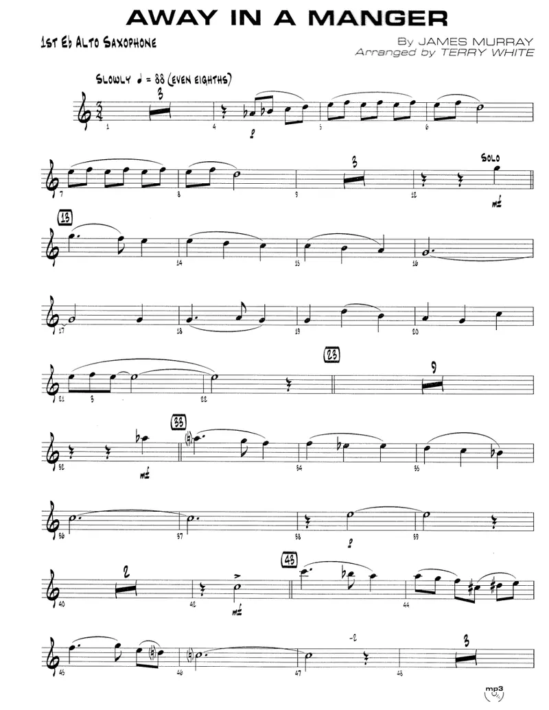 Away In A Manger score preview
