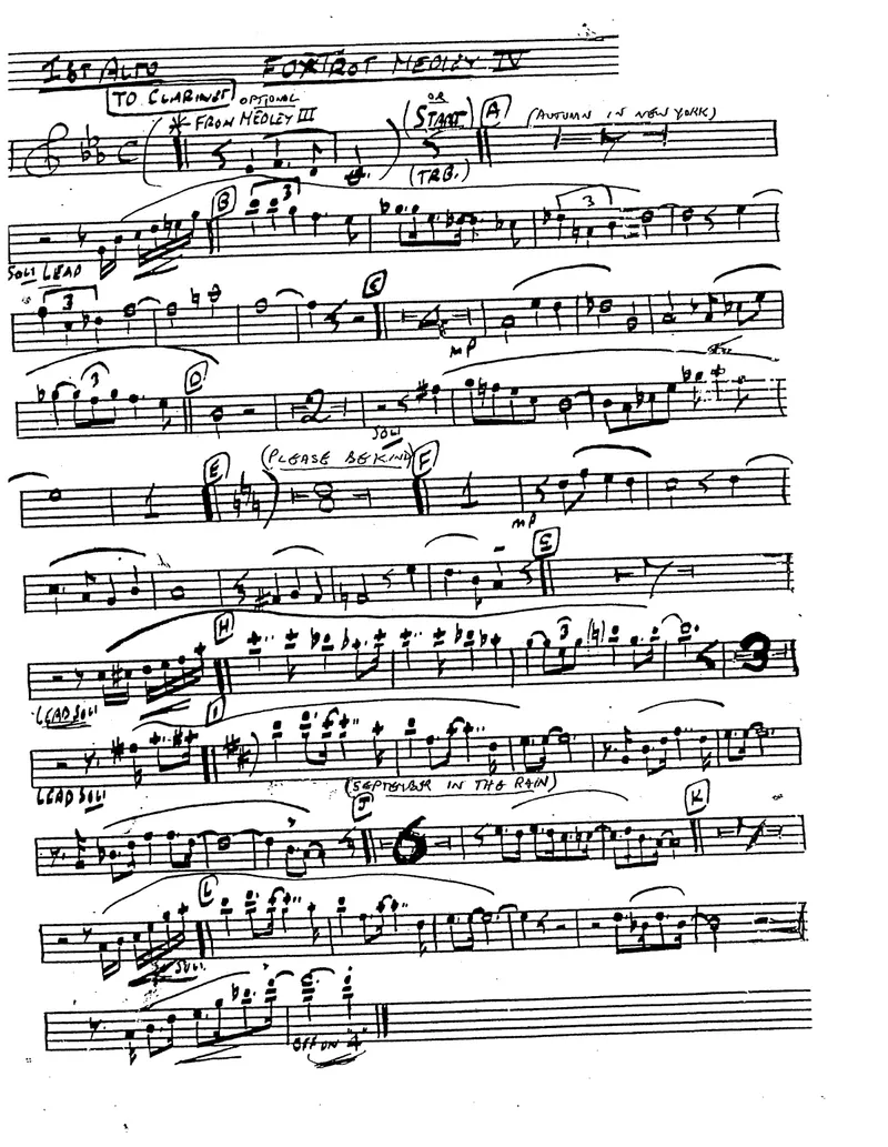 Foxtrot Medley IV score preview