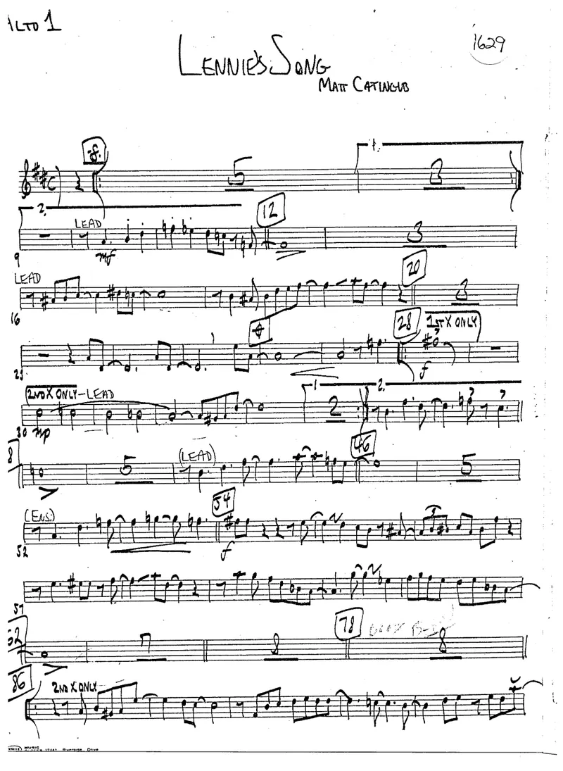 Lennie's Song score preview