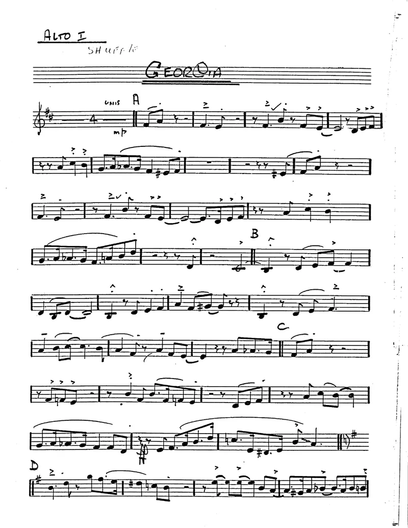 Georgia score preview