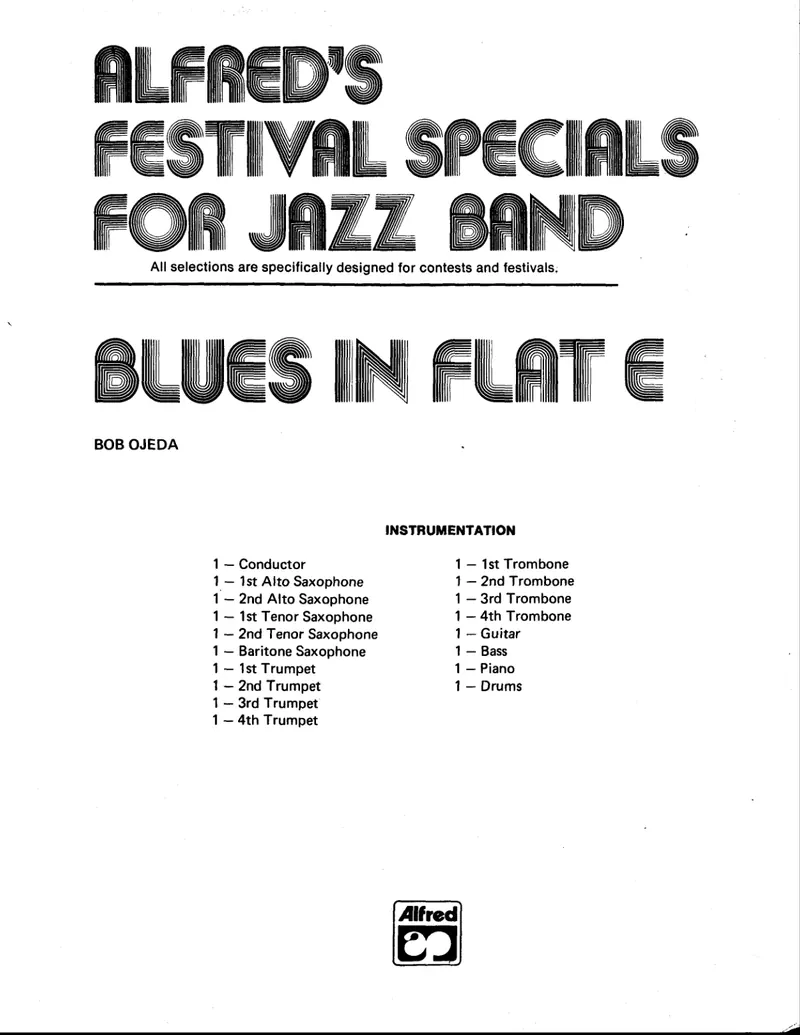 Blues In Flat E score preview