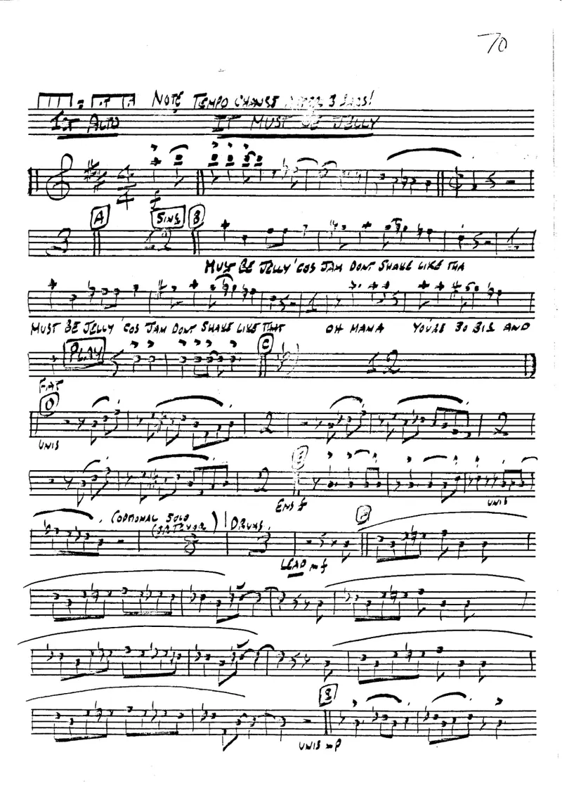 It Must Be Jelly (Cause Jam Don't Shake Like That) score preview