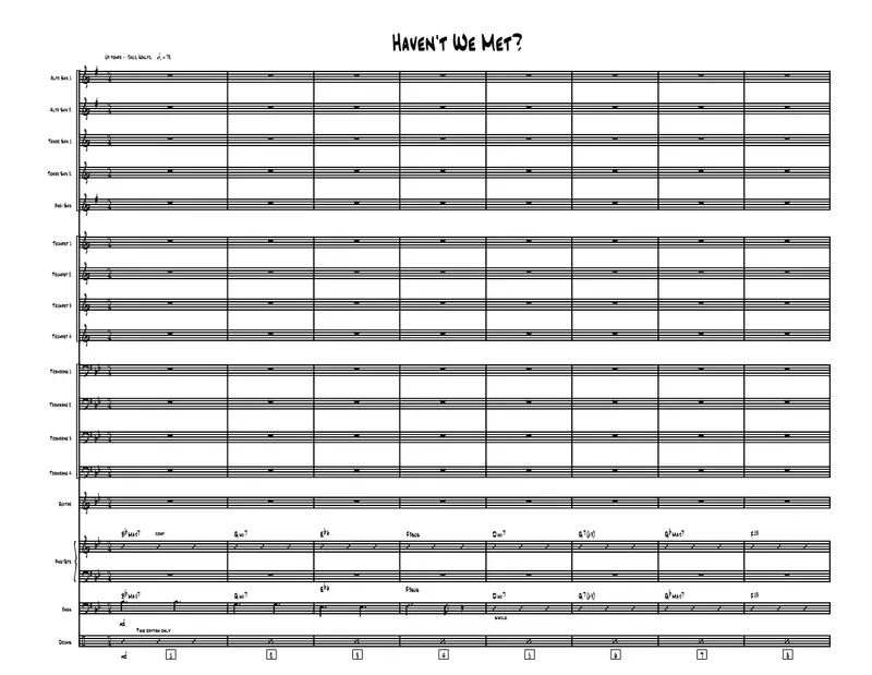 Haven't We Met score preview