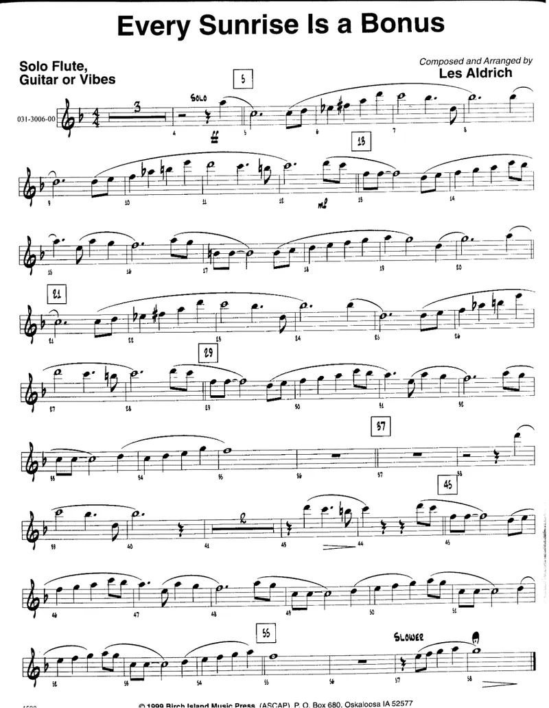 Every Sunrise Is A Bonus score preview