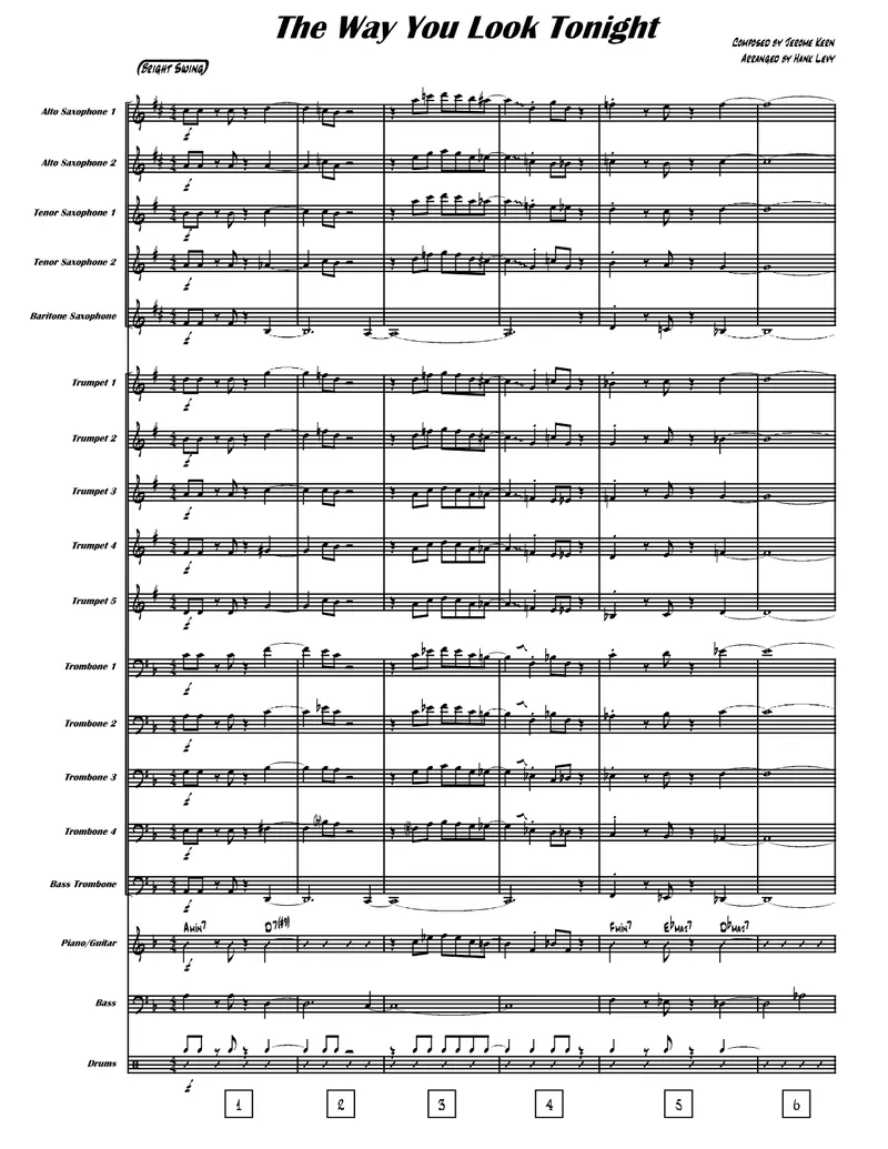 The Way You Look Tonight score preview