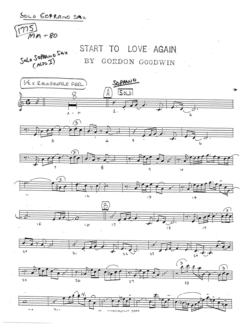Start To Love Again score preview