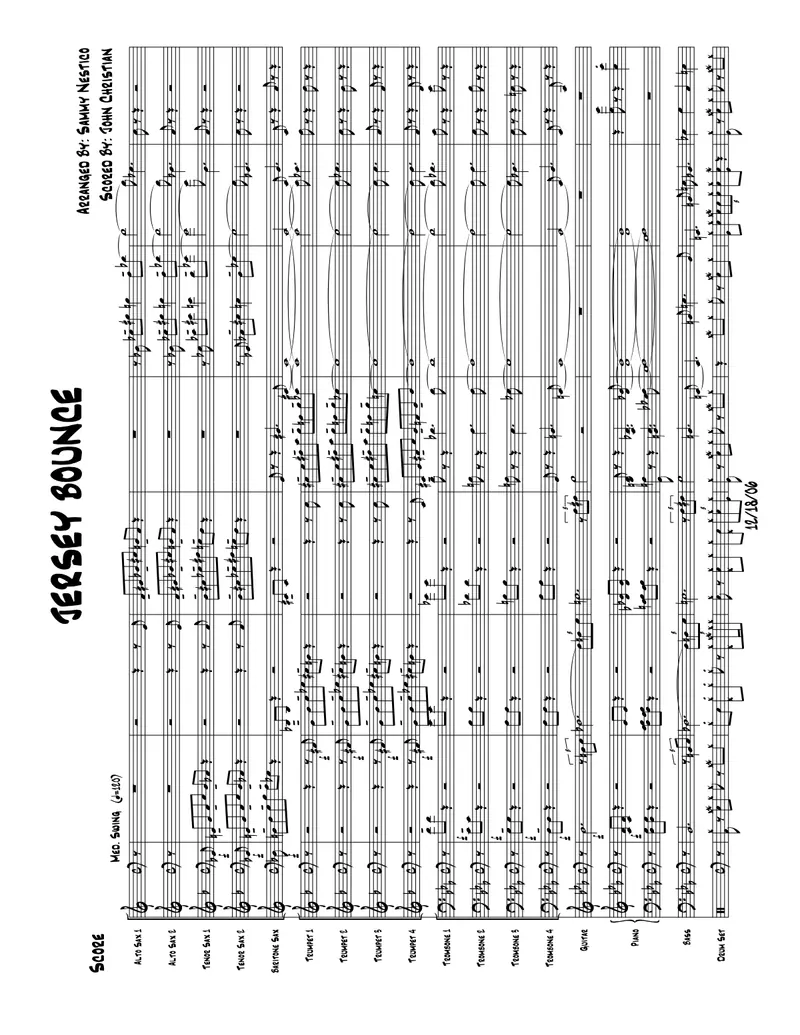 Jersey Bounce score preview