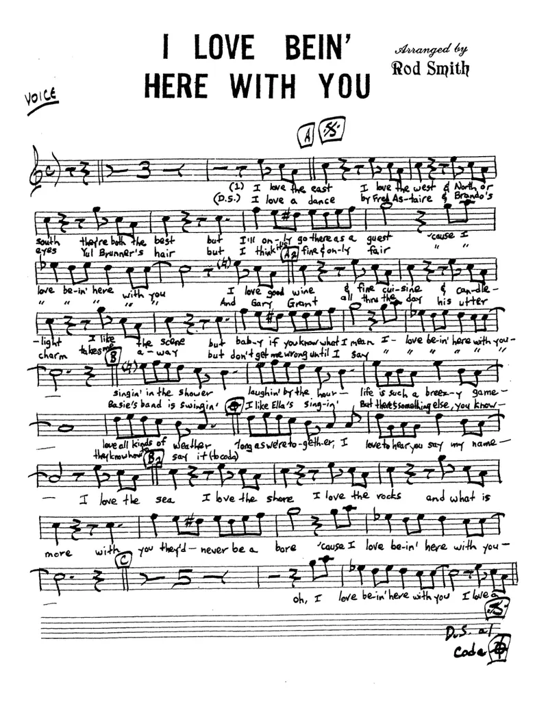 I Love Being Here With You preview page 1
