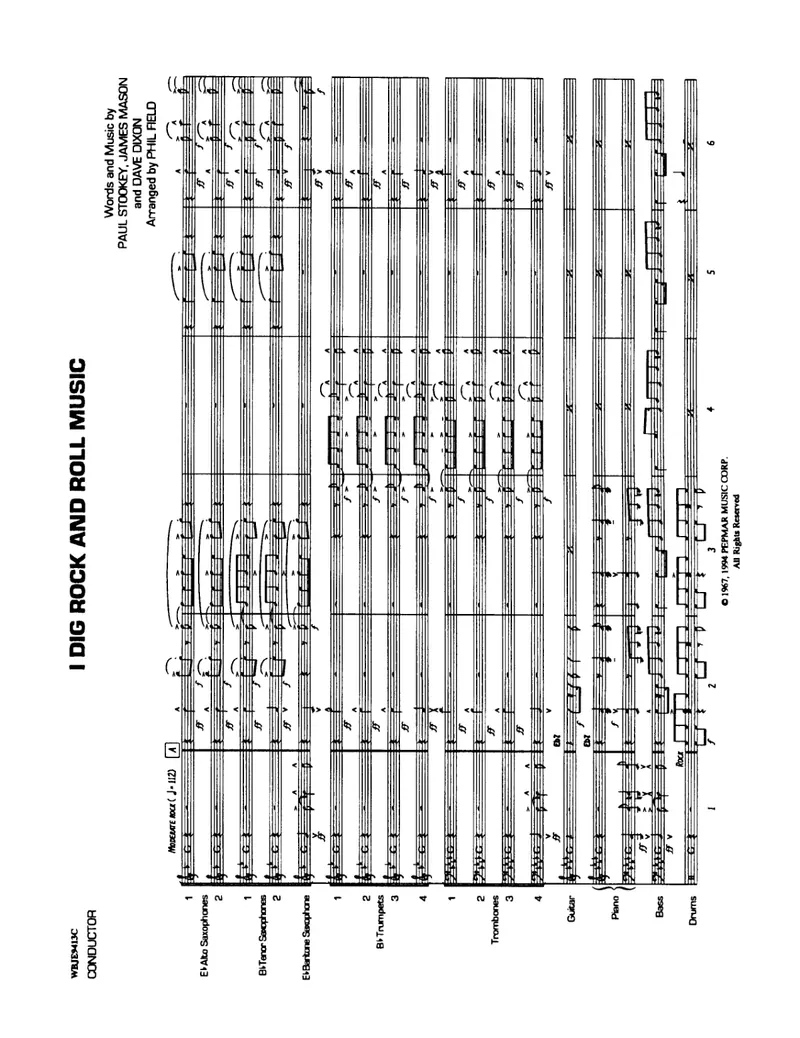 I Dig Rock And Roll Music score preview