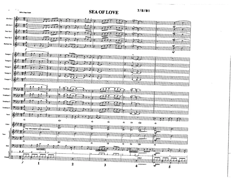 Sea Of Love score preview