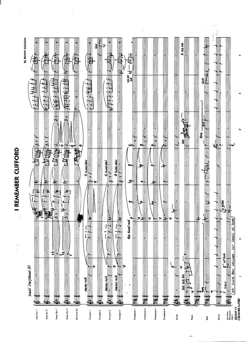 I Remember Clifford score preview