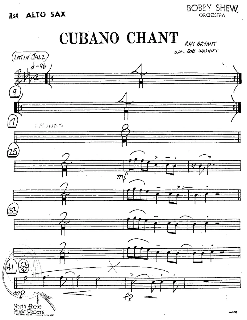 Cubano Chant score preview