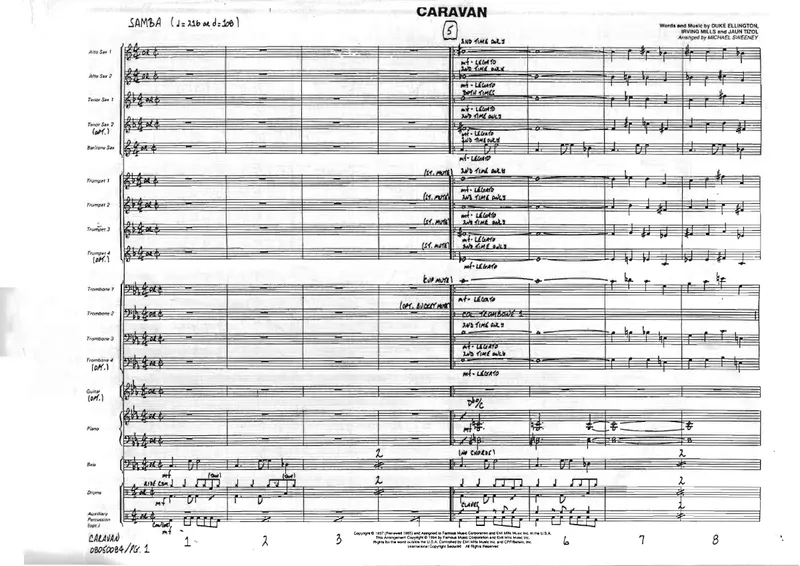 Caravan score preview