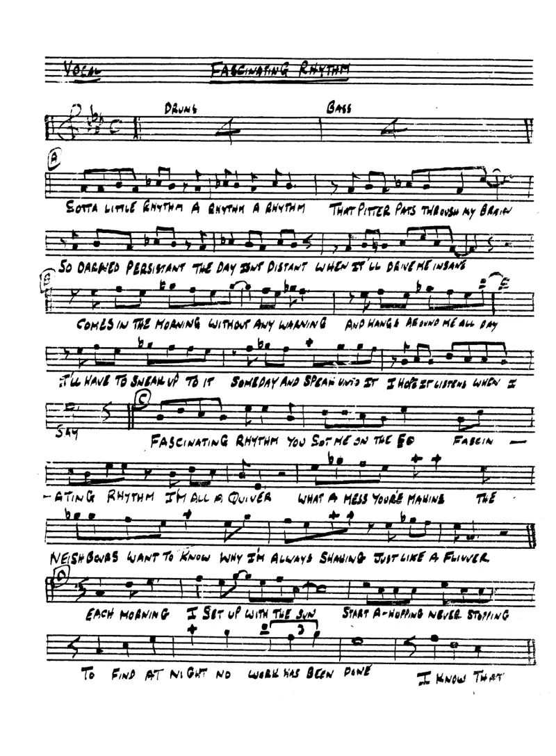 Fashinating Rhythm score preview
