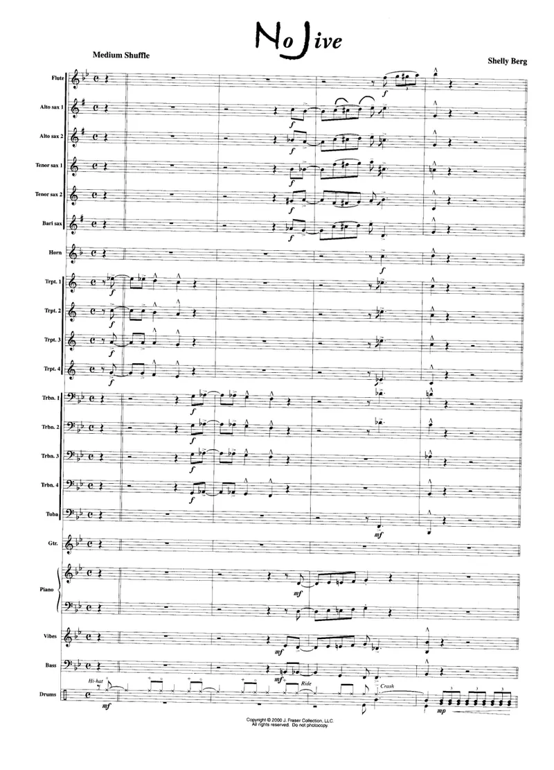 No Jive score preview