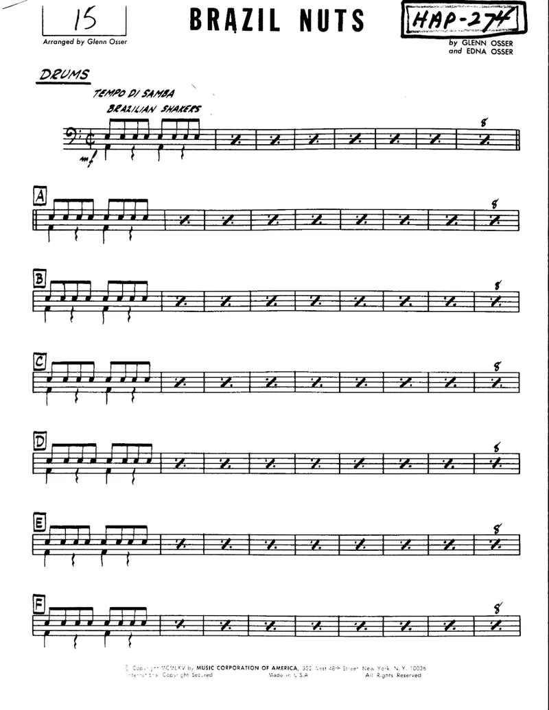 Brazi Nuts score preview