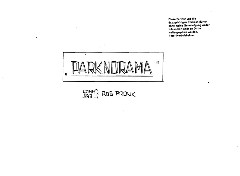 Parknorama score preview