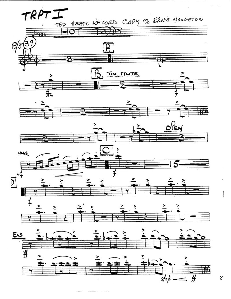 Hot Toddy score preview