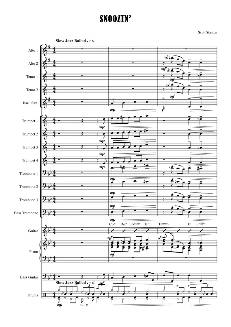 Snoozin' score preview