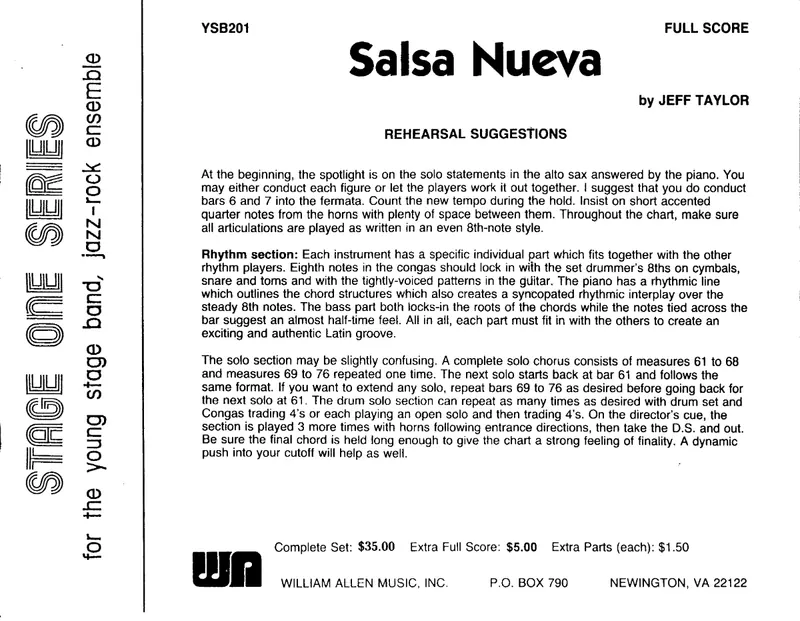 Salsa Nueva score preview