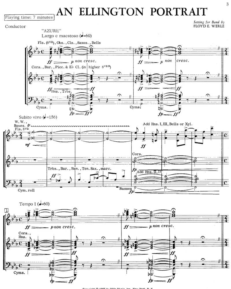 An Ellington Portrait score preview