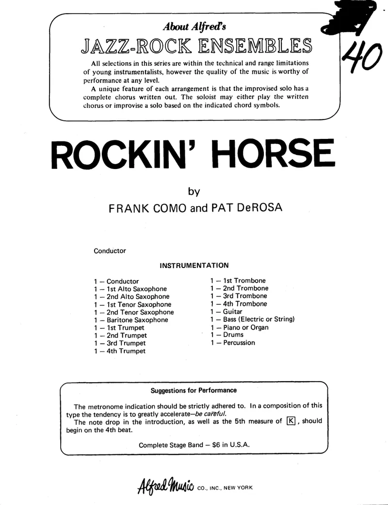 Rockin' Horse score preview