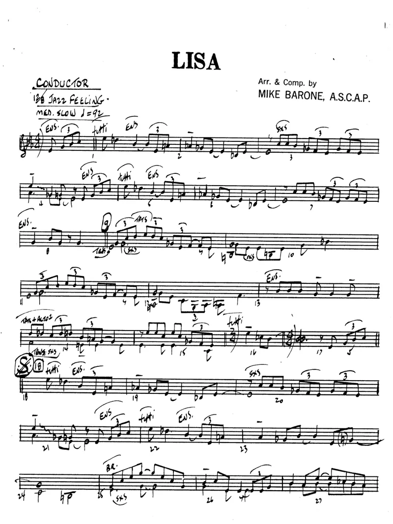 Lisa score preview