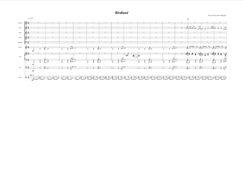 Birdland score preview