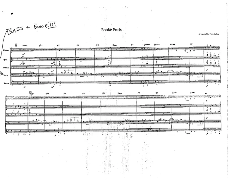 Booke Ends score preview