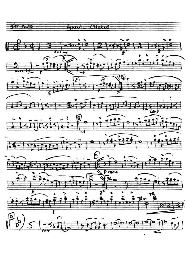 Anvil Chorus score preview