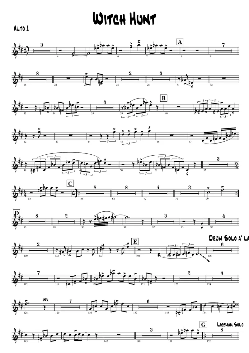 Witch Hunt score preview
