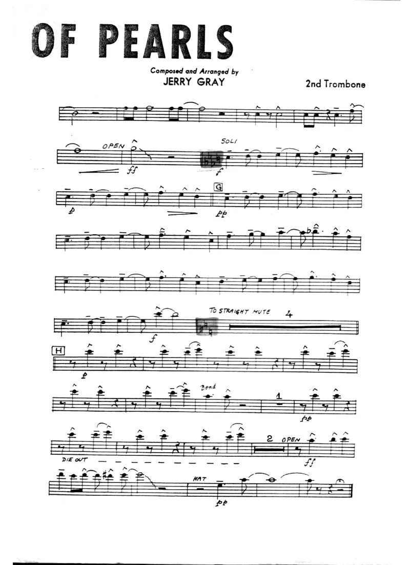 A String Of Pearls score preview