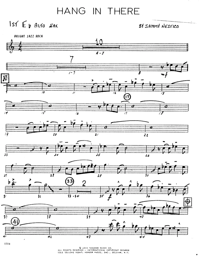 Hang In There score preview