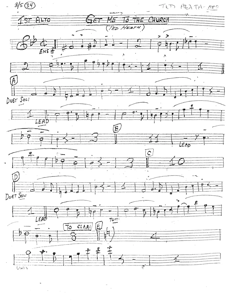 Get Me To The Church score preview