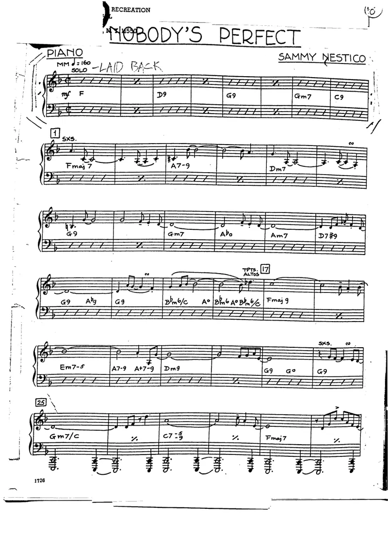 Nobody's Perfect score preview
